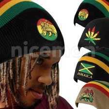 Rasta Beanie Tam Cap Hat Rastafari Selassie Africa Jamaica Reggae Beanies Unisex