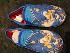 Sonic the Hedgehog Boys' Soft Slippers Size 13