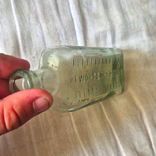 Vintage embossed glass - embossed,
