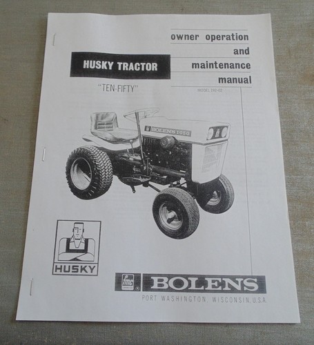 Bolens husky tractor - bolens,