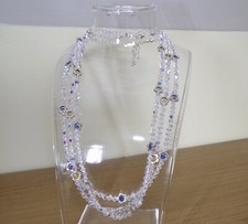 *SWAROVSKI ELEMENTS CRYSTAL BEAD ADJUSTABLE NECKLACES WITH DAISY SPACER ?*