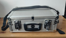 Aluminium Flight Case - 37x29x15cm - Foam Inserts - 2 Keys - Shoulder Strap