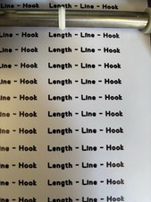 90 Vinyl Hook Length Label -