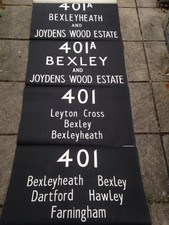 VINTAGE  LONDON TRANSPORT BUS BLIND RT CLASS S TYPE DARTFORD GARAGE