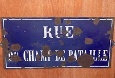 Old Vintage Blue French Enamel