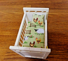 DOLLS HOUSE 1/12th COT / BED