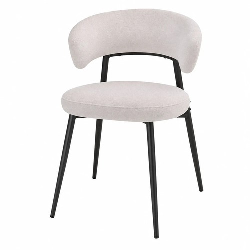 Boucle dining chairs set - boucle,