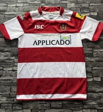 Wigan Warriors ISC Rugby Shirt Size Medium Men’s Short Sleeve Top Jersey