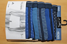 Mens Marks and Spencer cool and fresh range cotton Trunks Large 36-38