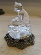 Vintage glass cat - cat, on