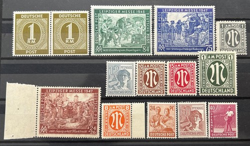 German stamps allied - german,
