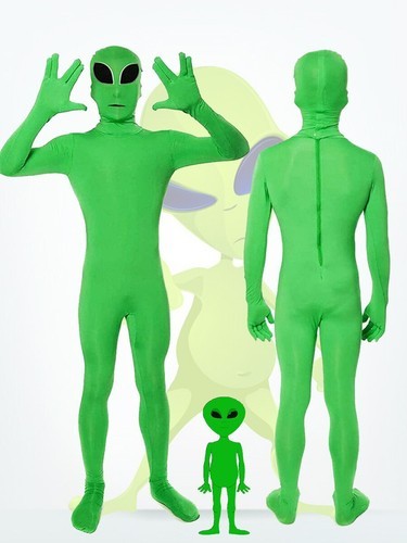 Adult kids green - green, alien