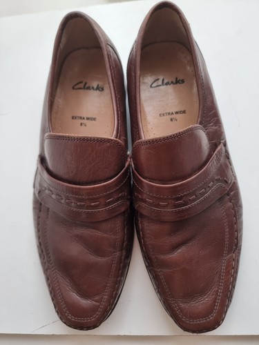 Clarks tan brown leather - brown,