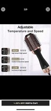 4-in-1 Electric Hair Dryer, Straightener, Curler, Styler with Hot Air Brush