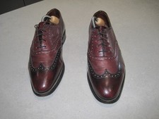 SANDERS MENS BURGUNDY BROGUES