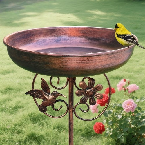 Inch metal bird bath - 31,