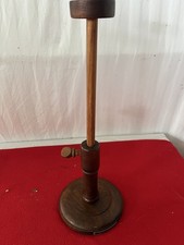 Antique Milliners Hat Wig Stand Adjustable Griffin & George Lead Weighted Retro