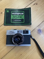 Olympus 35 RC 35mm Rangefinder Film Camera & Booklet Spares or Repairs