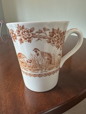 Vintage Masons Ironstone Brown Quail Mug Made In England Excellent Condition