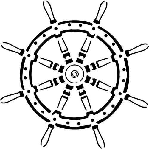 Sailing ship steering - ship, wheel'