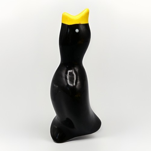 Ceramic pie vent black bird - ceramic,
