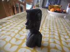 Old ebony bust of a Masai