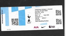TICKET - TOTTENHAM HOTSPUR