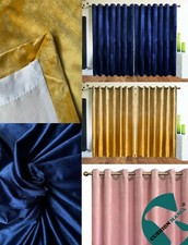 Eyelet Curtains Plush Velvet