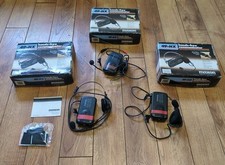 Maxon 49-HX Communicators (Three Units) Vintage 1990s Pit Crew Race Team Etc