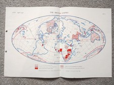 The British Empire - 1946 Vintage Serial Map Service Map