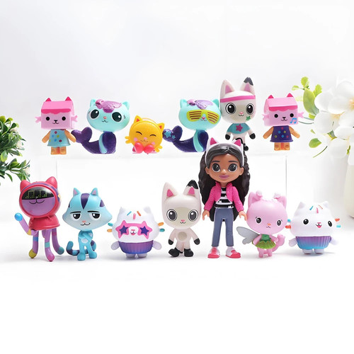 13pcs set gabby dollhouse - 13pcs/set,