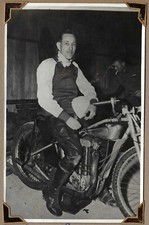 Antique vintage speedway race motorcycle J.A.P photograph original 30s 40s #39