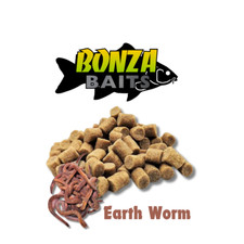 Bonza Baits Earthworm Flavoured Pellets Carp Fishing most  Sizes.