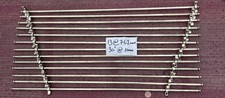 13 Antique Brass Stair rods 26 brackets Polished 762mm Round 10mm Original c1890