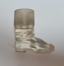 Antique glass match striker -