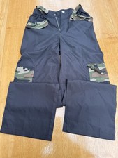 Black Cargo Thin Trousers With