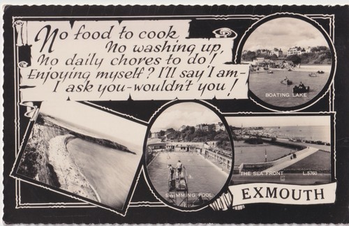 Postcard c1960s exmouth - postcard,