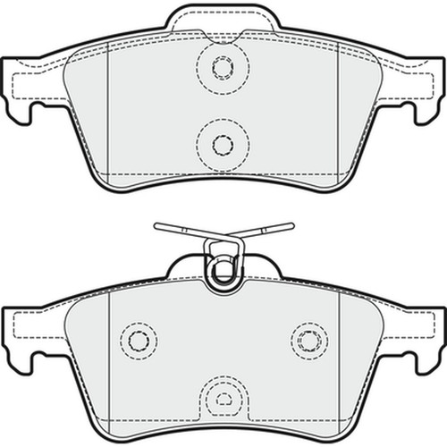 Brake pads set for peugeot - set, 508