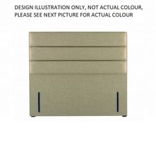 Hypnos Emperor Shallow Headboard Josephine 200cm 6FT6 in Simply Zinc RRP£1350