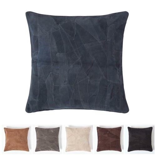Suede leather cushion with - suede,