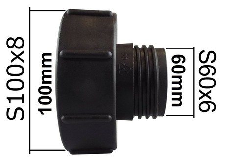 Ibc tank outlet connector - outlet, 4"