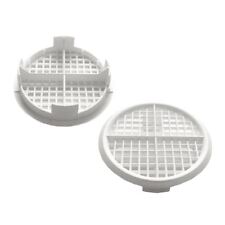 8 x White Plastic 70mm Round