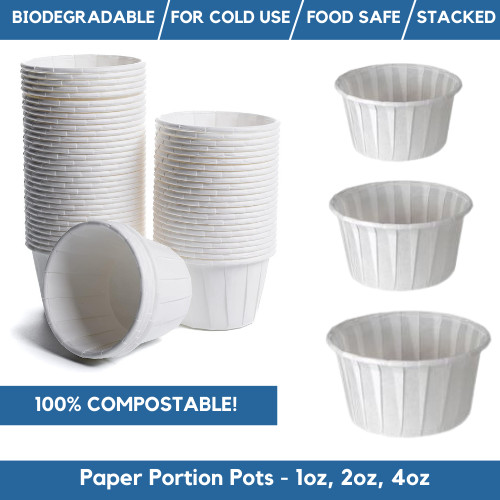 Paper soufflé cups disposable - cups,