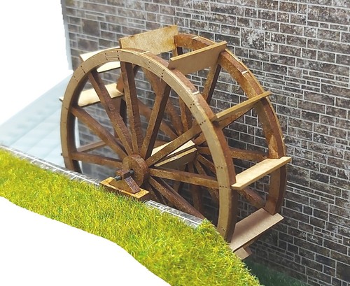 Undershot waterwheel for - waterwheel,