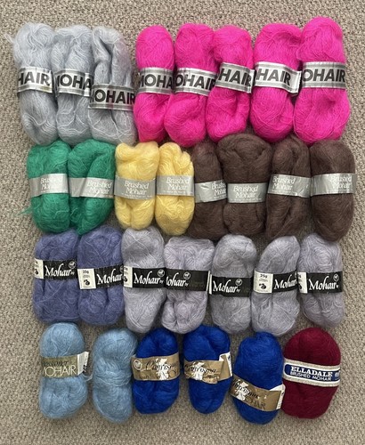 Job lot bundle oddments mohair - lot,