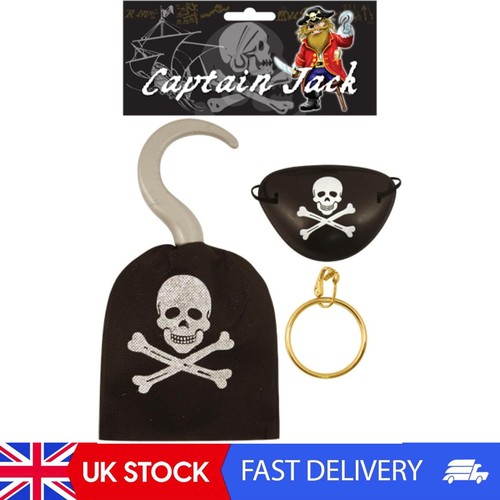 Pirate hook eye patch earing - patch,,