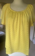 Dannii Minogue Yellow Top Small Petites NEW