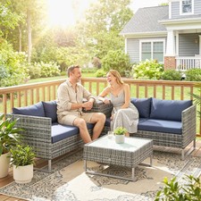 Rattan Garden Furniture Corner
