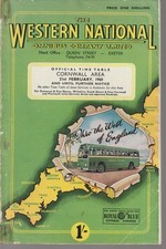 WESTERN NATIONAL BUS TIMETABLE