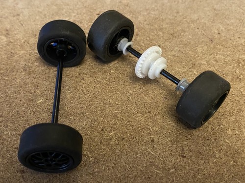 Scalextric black wheels - , &